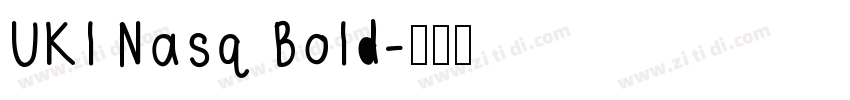 UKl Nasq Bold字体转换